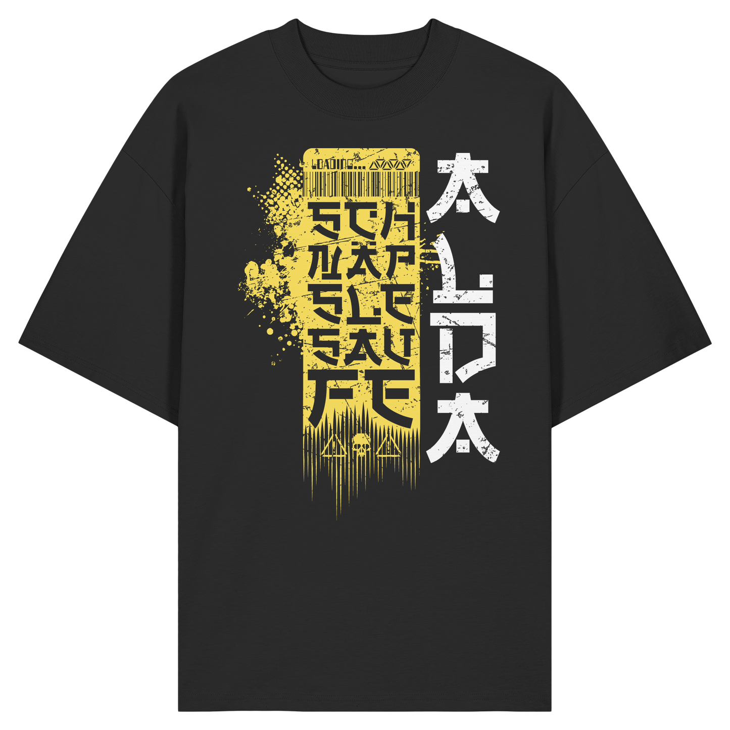 Schnäpsle-Cyberpunk-gelb - Organic Oversize Shirt